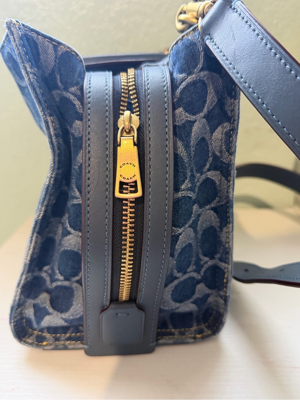 Coach Rogue 25 bag in Signature Denim - Picture 13 of 15